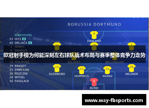 欧冠射手榜为何能深刻左右球队战术布局与赛季整体竞争力走势